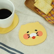 카카오프렌즈 춘식이 실리콘 코스터 2P 세트 컵받침 앙증맞는 선물