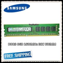Samsung DDR3 8GB 16GB 서버 메모리 1600MHz Pure ECC UDIMM 2RX8 8G PC3L-12800E 1.35V 워크 스테이션 RAM 12800 Unbu, [01] 1 x 8GB