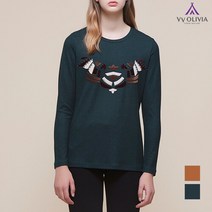 비비올리비아 송치 모티브 티셔츠_VVCALTWA211