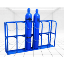 가스고정장치 가스통 거치대 안전 보관함 산소통 고정, 두꺼운 40L 4병