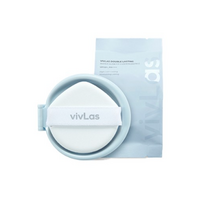 비브라스 더블 래스팅 워터 글로우 핏 쿠션 파운데이션 리필 + 퍼프, 5개, 23호 내추럴베이지(리필)