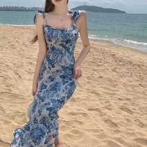 대나시원피스 여자쉬폰롱원피스 여름 호캉스패션 바캉스원피스 롱원피스 원피스 민소매원피스 해변룩 여름원피스 휴가코디 휴가원피스 꽃무늬 바캉스 여름예쁜원피스 끈나시 플로랄 끈원피스