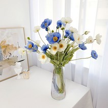 양귀비 꽃꽃이 꽃말 양귀비조화 셀프돌상 여자방 오피스텔 꾸미기 8컬러 감성 소품, 오렌지(1대)