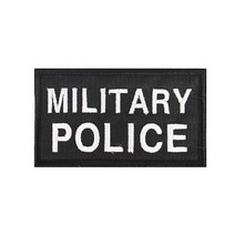 MILITARY POLICE 패치 검정흰사 군사경찰 컴뱃 와펜