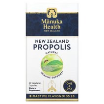 마누카 헬스 뉴질랜드 비 프로폴리스 영양제 140mg 플라보노이드 2개월분 60 베지 캡슐, 1개, 기본