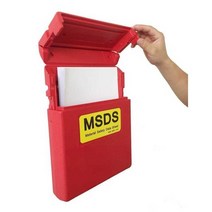 MSDS 보관함 문서 물질안전보건 자료함 표지판 작업, MSDS 투명