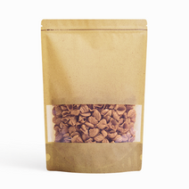 홍진포장 인쇄형 크라프트 투명창 지퍼스탠드 스탠딩지퍼백 100장 사이즈 7종, 13 x 20cm - 100장 (장당102원), 1개