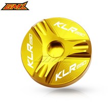 가와사키 KLR650 KLR 650 1984- 바이크 오토바이 액세서리 알루미늄 엔진 오일 드레인 플매트 카펫 러그 섬프 너트 컵 커버 블로킹 소재 캡, [03] 금