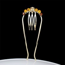 모아콤 보테스틱 sts029 라인 - 멀티풀베아타 (골드) 깔끔한 심플 머리핀 보석 특허상품 머리고정 올림머리 만두 반묶음