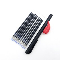 [기화펜]순삭 사라지는 공시생 학생 필기용 지워지는 기화 볼펜 0.5mm 리필심 10개 실리콘 홀더포함