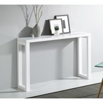 엔틱클래식 소나무원목 슬림 콘솔테이블(80cm 4컬러) 럭셔리 와이드 현관, 화이트