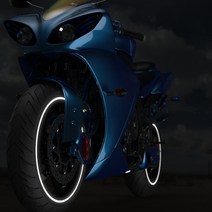 오토바이 휠스티커 10인치, 블랙