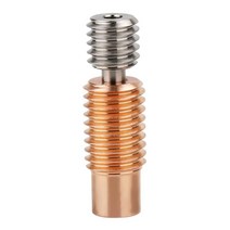 Yunbotong V6 Bi Metal Heatbreak 업그레이드 바이메탈 히트 브레이크 티타늄 합금 도금 구리 목 E3D 볼케이노 핫엔드 프루사 I3 MK3MK3S 1.75mm, CR10 Bi-metal heatbreak