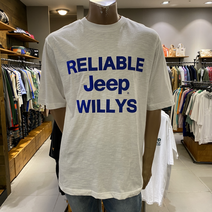 지프 JEEP 레터링 루즈핏 반팔티 GK2TSU230