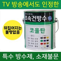 초속건 코올탄 4L 골탕 콜타르 콜탈 핏치 피치 하체 철구조물 선박 우레탄 중도 하도 상도 콜타르페인트 에폭시 우레탄 대체 옥상 방수, 초속건 코올탄 4L 백색반광, 1개