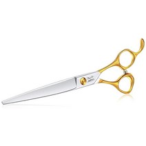 JASON 19.1cm7.5인치 곡선형 청커 가위 강아지 그루밍용 19개의 치아 전문 하향 대칭 손잡이 날카롭고 편안한 경량, B-7.5