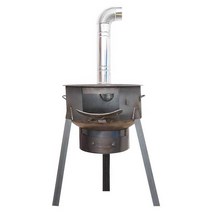 야외 화목난로 연통 아궁이 캠핑 장작 화로대 구이, 35cm+두께 1.5