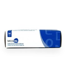 메드온 진료용 장갑 일회용 라텍스 니트릴 글러브 파란색 흰색 먹방용 100매, 메드온니트릴(파란색), M