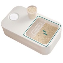 슬라이드 쌀통 쌀보관통 보관함 5kg 10kg, 화이트10kg