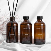 네이처비 디퓨저 실내 방향제 사무실 자동차 200ml+200ml+200ml, 선택1_레이니가든 200ml_선택2_화이트부케 200m