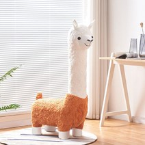 패브릭 양 장식 의자 봉제인형 스툴 크리에이 티브 양 벤치 카페 거실 장식, F