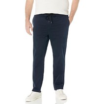 휴고보스 남성용 테이퍼드 핏 드로스트링 타이 치노 팬츠 Yale Blue 38