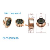 공압 부품 5개 10x29x15.5(13.4)mm 36 구리 막대 교류 발전기 모터 정류자 CHY-2395-36, 한개옵션0