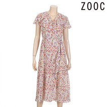 주크 프린트 패턴 랩스타일 원피스 Z212MSE068 RD