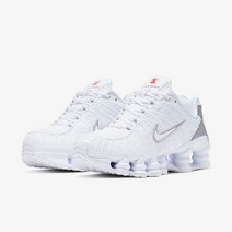 나이키 우먼스 샥스 TL 화이트 앤 맥스 오렌지 (W) Nike Shox TL White and Max Orange AR3566-100