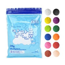 (대한) 칼라폼 클레이 500gX1팩 지퍼팩 컬러 볼클레이, 흰색, 1팩