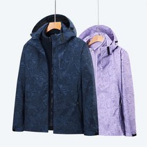 가을과 겨울 연인 골프 의류 여성 골프 의류 폭행 의류 남성 가을과 겨울 3 대 1 탈착식 방풍 방수 여성 등산 의류 애호가 패션 코트, 여성-블랙 6268, M