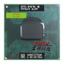 노트북 프로세서 인텔 코어 2 듀오 t9600 slg9f slb47 2 8GHz 듀얼 코어 듀얼 스레드 CPU 프로세서 6m 35w 소켓 p, 없음
