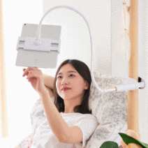 이코노미쿠스 누워서 자바라 침대 핸드폰 거치대 고정대 걸이 받침대, 120cm, 핑크