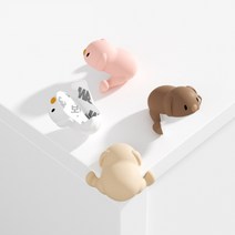 강아지 캐릭터 책상 식탁 가구 코너 모서리 보호대 부상 찍힘 방지 안전 실리콘 커버 캡 가드 아기 보호 커피