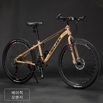 21속 24속 24인치 26인치 여성 남성 산악 성인 MTB 자전거 BLA1-2, 베이직 오렌지