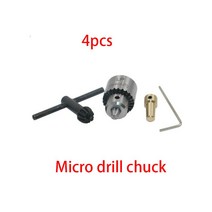마이크로 드릴 척 모터 턱 클램핑 0.3-4mm 콘 장착 스핀들 키 3.17mm 놋쇠 미니 전기 샤프트, 다중