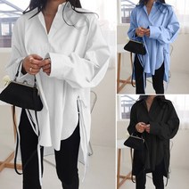 ZANZEA 여성 벨티드 셔츠 여성 셔츠 블라우스