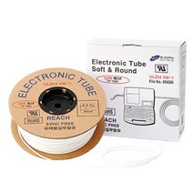 국산 넘버링 튜브 (백색) 5.5sq / 6.0sq 난연성 원형튜브 난연튜브, 1롤(100M)