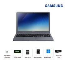 삼성전자 중고노트북 삼성노트북 NT551EBE i7-8550U 인텔 8세대 Intel Core i7 상태 좋은 노트북 15.6인치, WIN11 Pro, 8GB, 1TB, 코어i7 8550U, 나이트 차콜