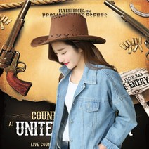 고급 수입 신사 여름 썬 와이드 숙녀 모자 모지 카우걸 승마 여행 서양 사냥 캡 재즈 카우보이 스웨이드 캡카우보이 패션