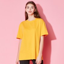 아키클래식 남녀 베이직 반팔 티셔츠. 올데이 반팔티셔츠 허니옐로우