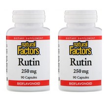 네츄럴 팩터 루틴 Rutin 250Mg 90캡 2개 Aa12487 Top Brand 해외 현지 배송