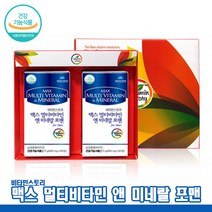 남성종합비타민 맥스 멀티비타민 앤 미네랄 포맨 90정 2통 6개월분 비타민스토리 15종비타민 남성선물세트 남친선물 활력비타민