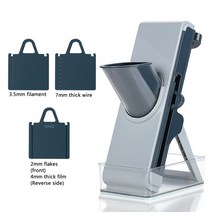 후지육절기 족발써는기계 육절기 고기세절기 절단기 Youpin-다기능 야채 커터 가정용 조절 가능 과일 고기, 02 파란