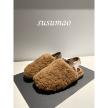 어그 양털 퍼슬리퍼 어그 슈즈 가을 아웃도어 털신 스웨이드 벨크로 부드러운 신발