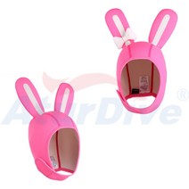 AturDive 65종 총정리 프리 다이빙 스쿠버 다이빙 후드 서핑 스노클링 모자, 핑크토끼[화이트리본선물]