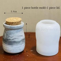 Tealight 홀더 금형 콘크리트 양초 선박 미니 저장 탱크 보석 상자 링 에폭시 수지, 브라운
