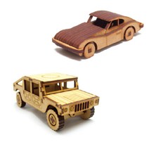 마이즈/나무 조립 모형 공예/자동차 3종류 중, 험비 SENIOR / VE-17