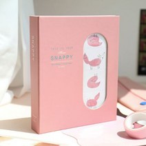 인생네컷 앨범 포토북 사진첩 20매 샐먼핑크 귀여운 예쁜 아기 초음파 연인 기념일 선물 여행 137x28x170mm