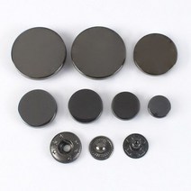 불박기 가죽 공예 불박 도장 기계 제작 인쇄 20 세트 10-25mm 금속 프레스 스터드 바느질 단추 의류 패스너 스냅 액세서리 코트 장식 걸쇠, 25mm, GunBlack